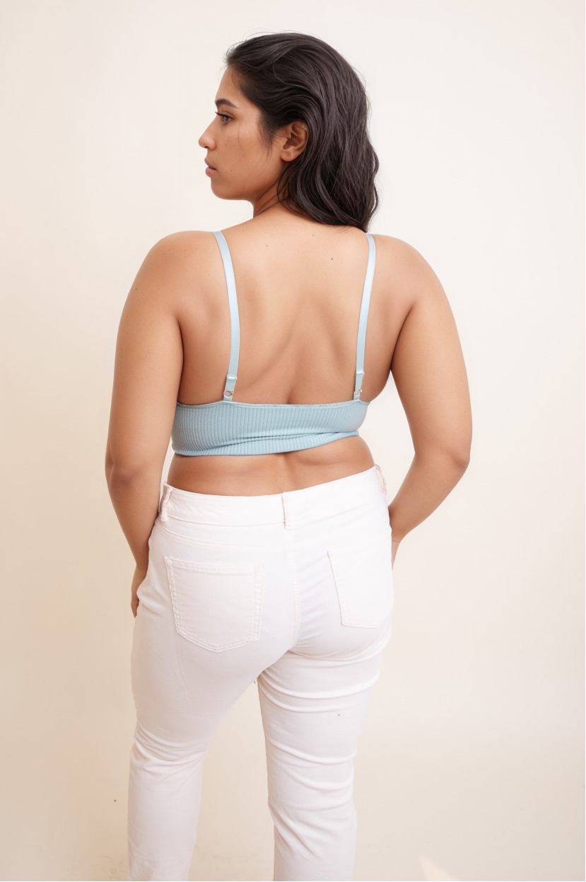 Curvy Waistband Loop Lace Brami – Elegant Plus Size Lace Detail - NeoKira Unlimited