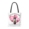 TODO LO QUE NECESITAS ES AMOR Y CON QUIEN COMPARTIR EL VINO Tote Bag Tote Bag Printify   