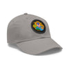 SOY DE AQUI Dad Hat with Leather Patch (Round) Caps Printify   