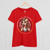 EL CHOCOLATE ES LA SOLUCION Women's Midweight Cotton Tee T-Shirt Printify Red S 