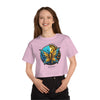 BUTTERFLY... Champion Women's Heritage Cropped T-Shirt Crop Tee Printify   