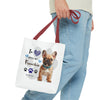 FRENCHIE Tote Bag Tote Bag Printify   