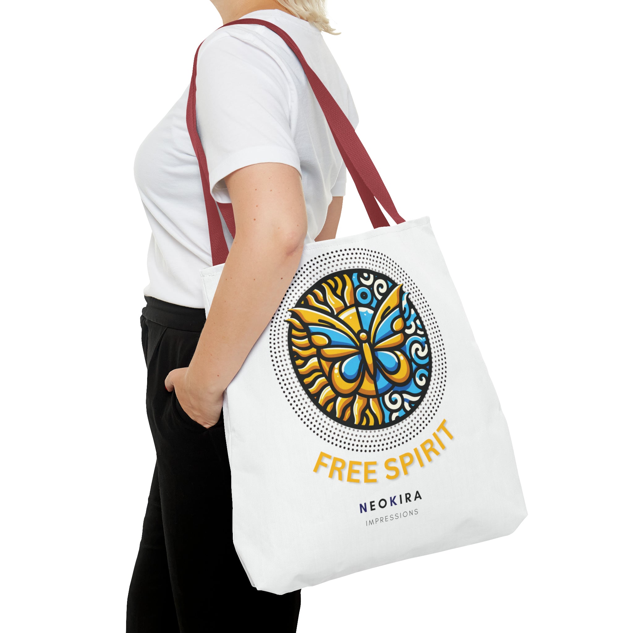 FREE SPIRIT Tote Bag Tote Bag Printify   