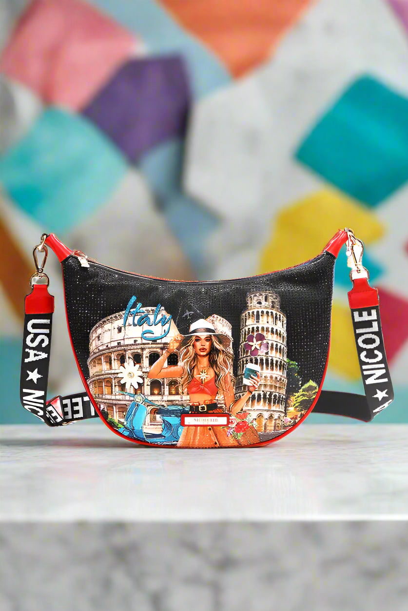 Nicole Lee USA Martha Travels Italy Boho Glam Shoulder Bag - NeoKira Unlimited