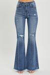 RISEN High Waist Distressed Fare Jeans Jeans Trendsi   