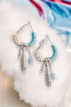 Dainty Feather Hoop Earrings Earrings Leto Collection   