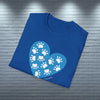 PAW HEART BLUE Unisex Softstyle T-Shirt T-Shirt Printify   