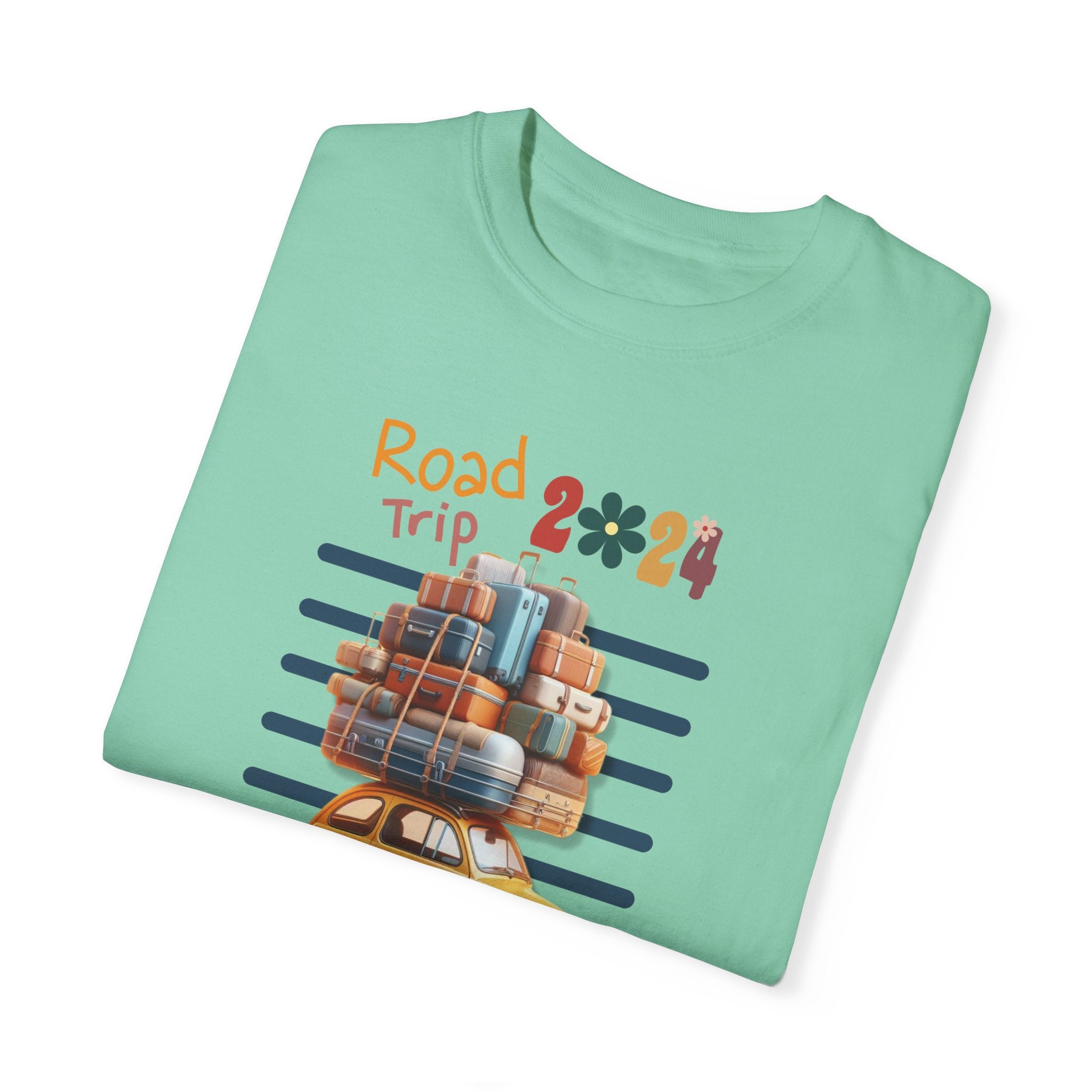 ROAD TRIP Unisex Garment-Dyed T-shirt T-Shirt Printify   