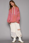 POL Exposed Seam Hooded Knit Top Hooded Top Trendsi   