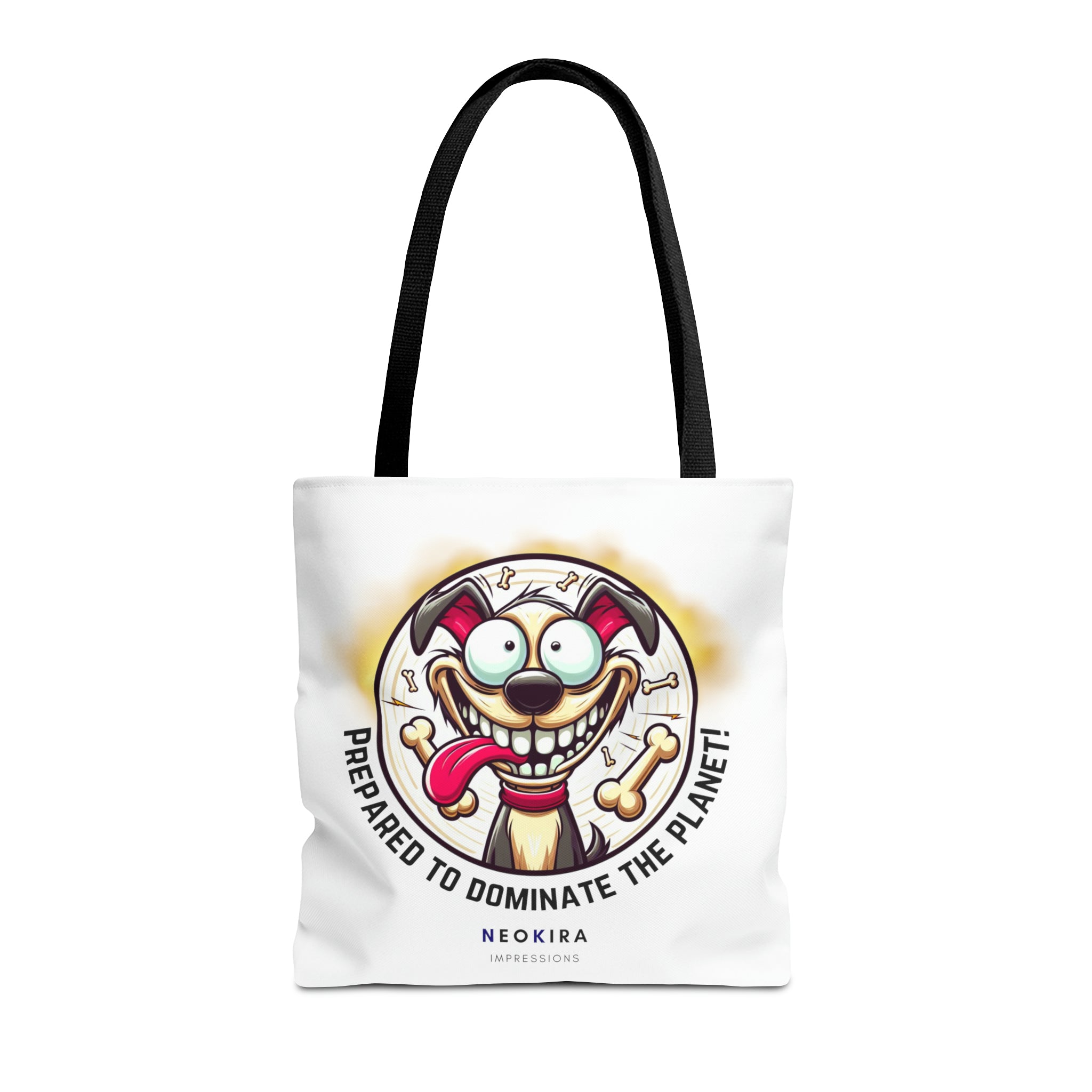 PREPARED TO DOMINATE THE PLANET Tote Bag Tote Bag Printify 16