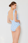 Marina West Swim Full Size Float Ruffle Faux Wrap One-Piece Swimsuit Swimsuit Trendsi   