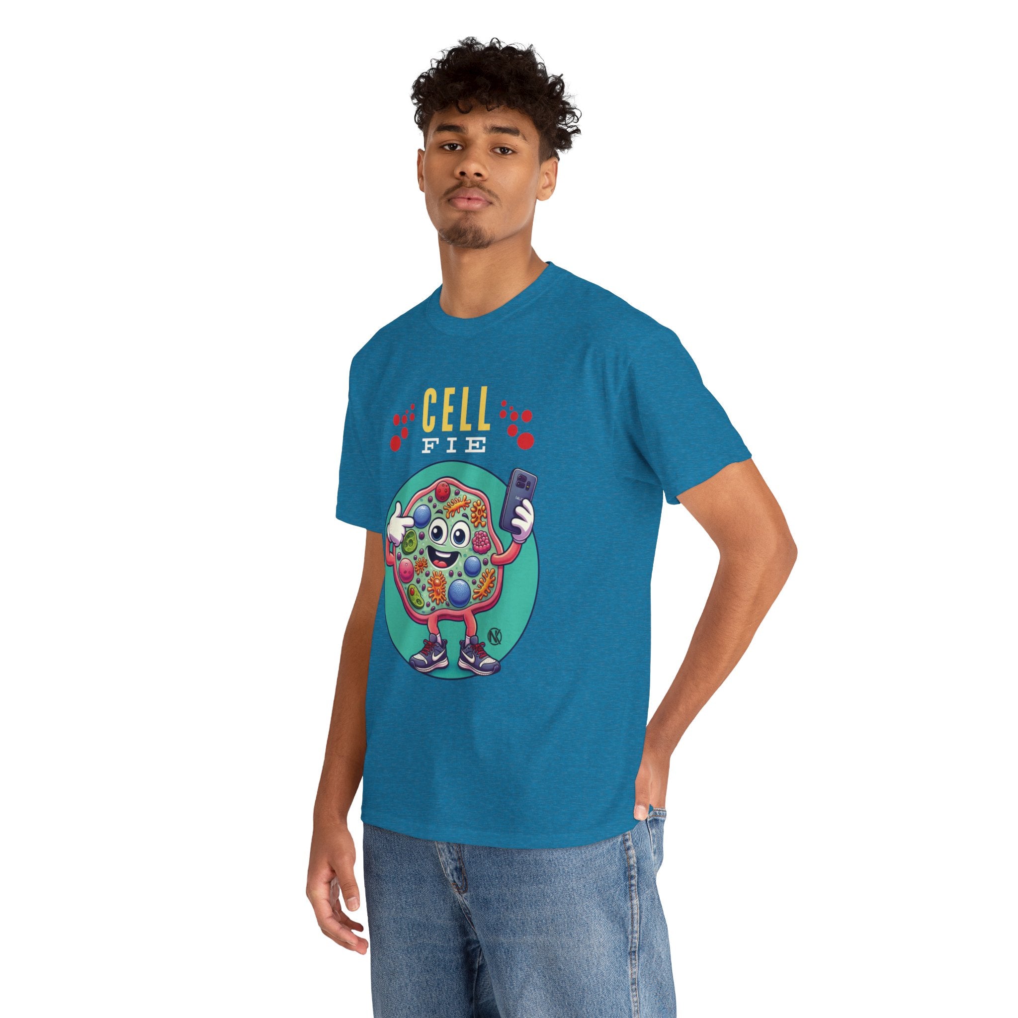 CELLFIE Unisex Heavy Cotton Tee T-Shirt Printify   