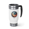 EL UNIVERSO ESTA DENTRO DE TI Stainless Steel Travel Mug with Handle, 14oz Stainless Steel Mug Printify   