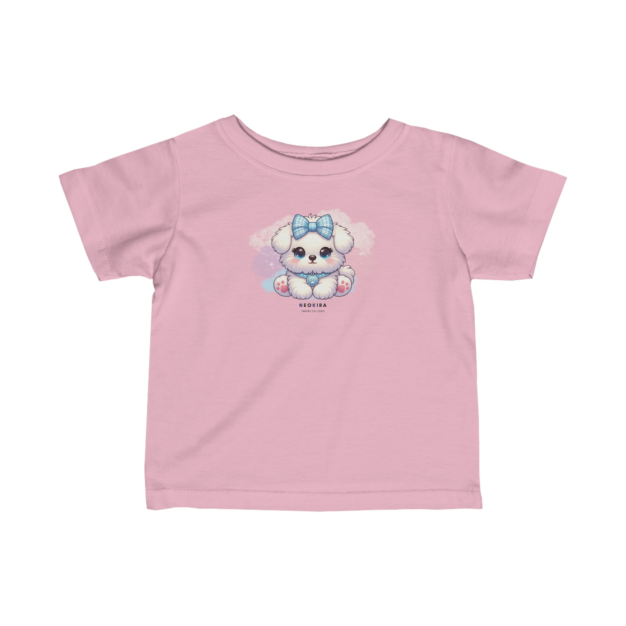 CUTE DOGGIE Infant Fine Jersey Tee Kids clothes Printify Pink 6M 