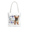 FRENCHIE Tote Bag Tote Bag Printify   