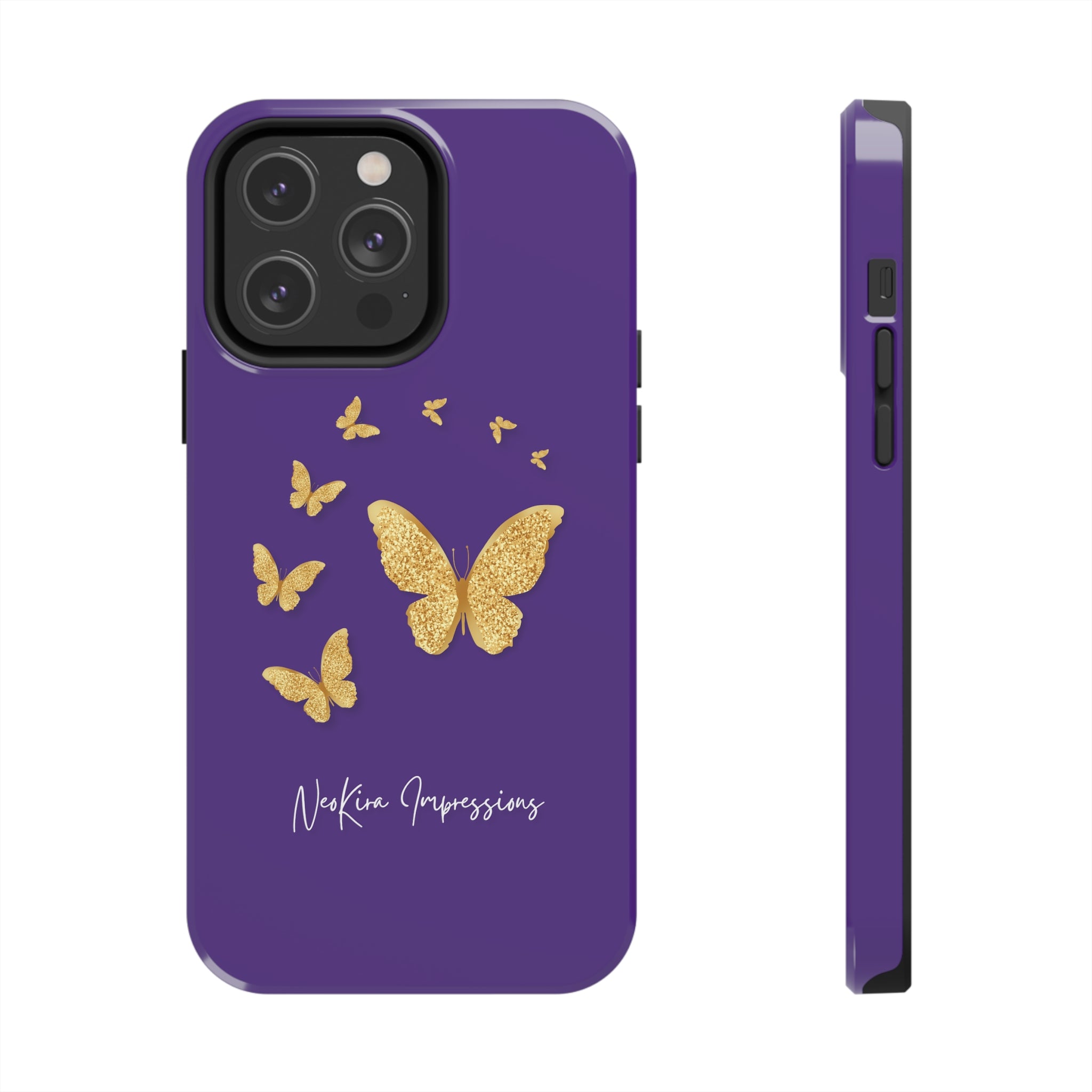 GOLDEN BUTTERFLIES Tough Phone Cases Phone Case Printify   