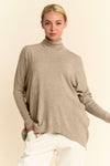 Davi & Dani Turtleneck Long Sleeve Knit Top - NeoKira Unlimited