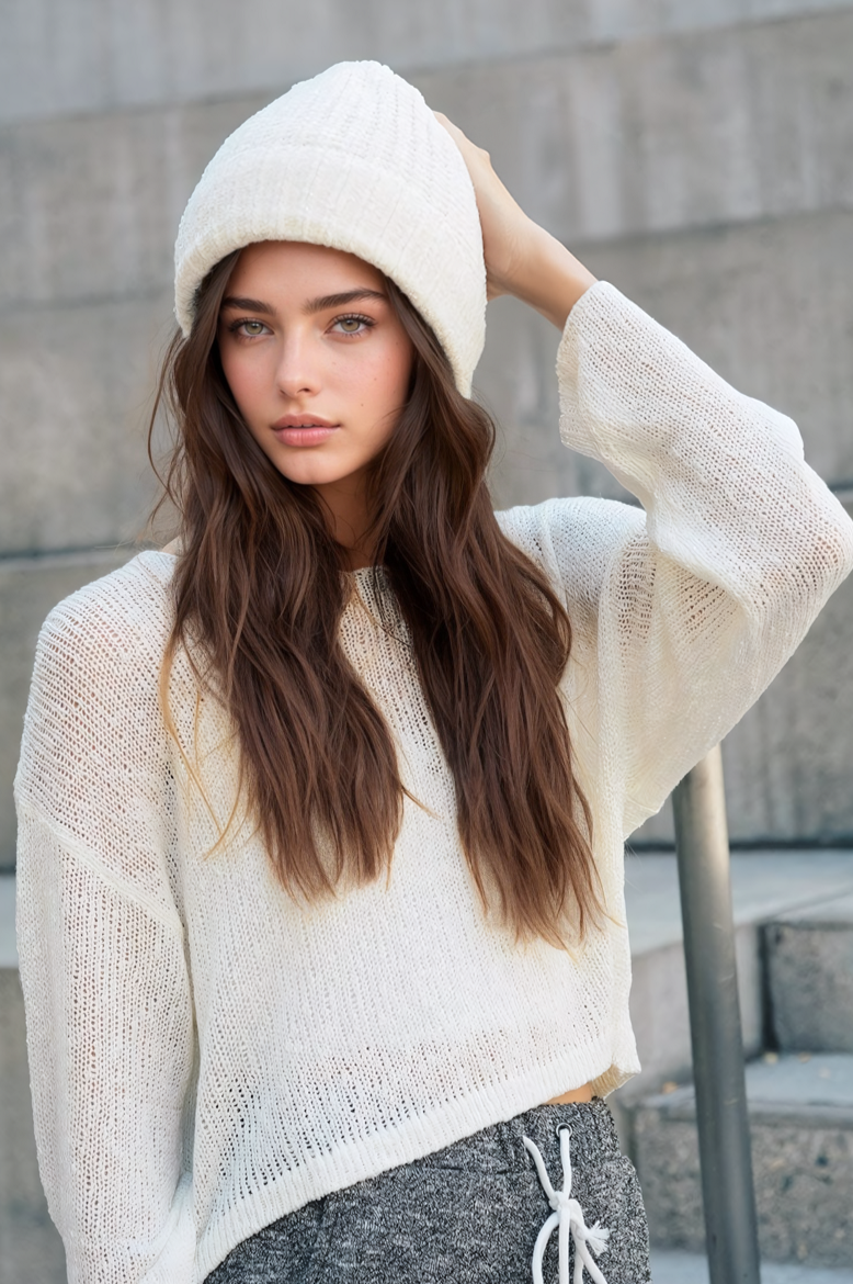 Soft Chenille Beanie - NeoKira Unlimited