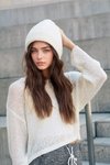 Soft Chenille Beanie Hats & Hair Leto Collection White  