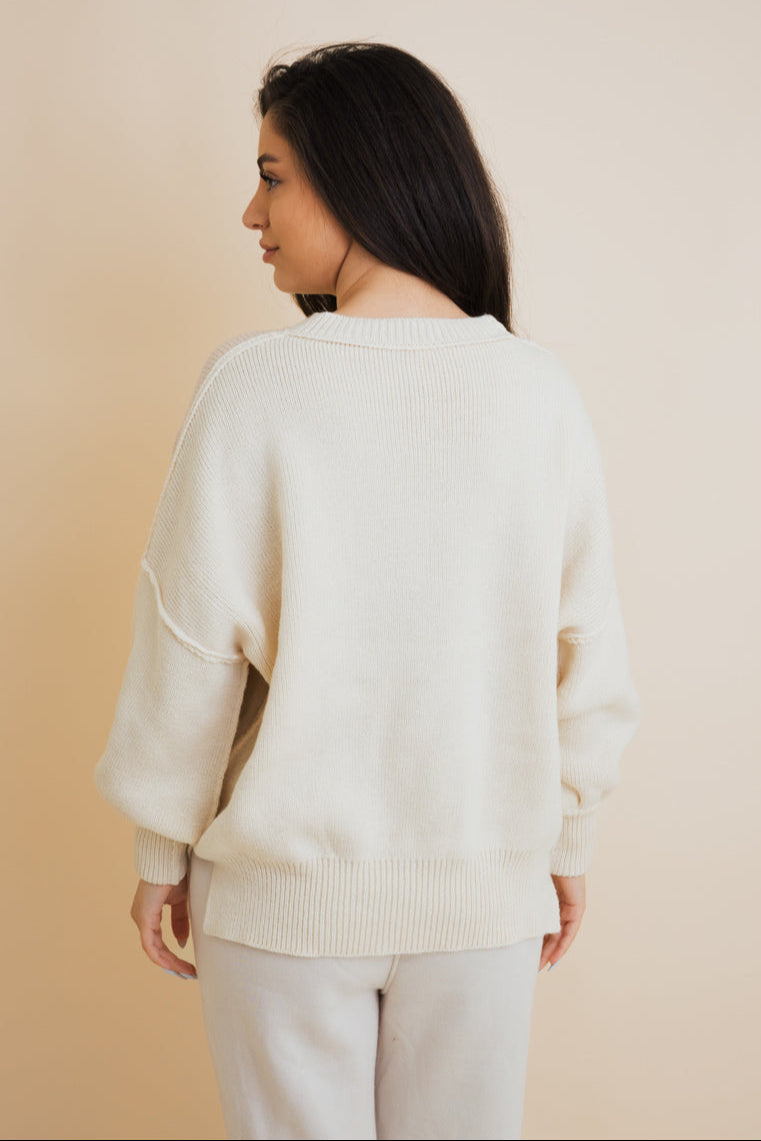 Effortlessly Cozy Oversized Sweater - NeoKira Unlimited