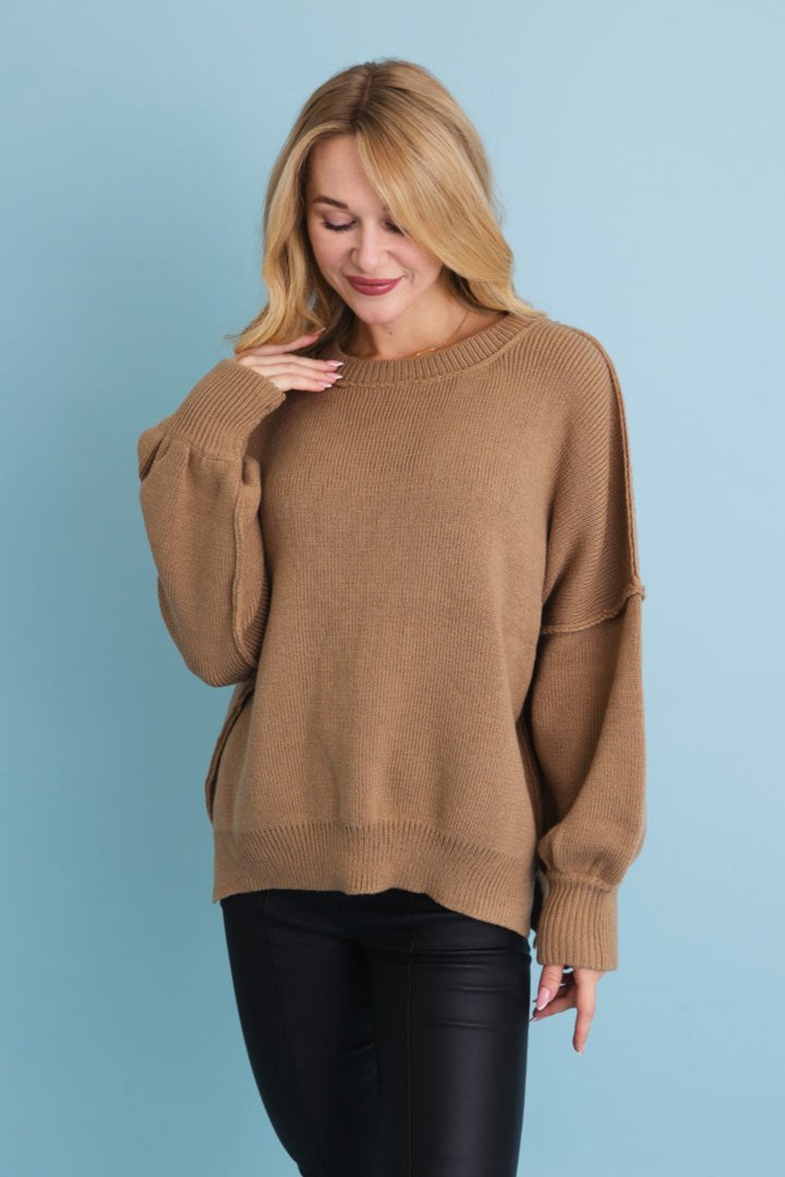 Cozy Mood Oversized Pullover Sweater - NeoKira Unlimited