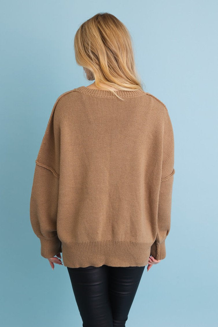 Cozy Mood Oversized Pullover Sweater - NeoKira Unlimited