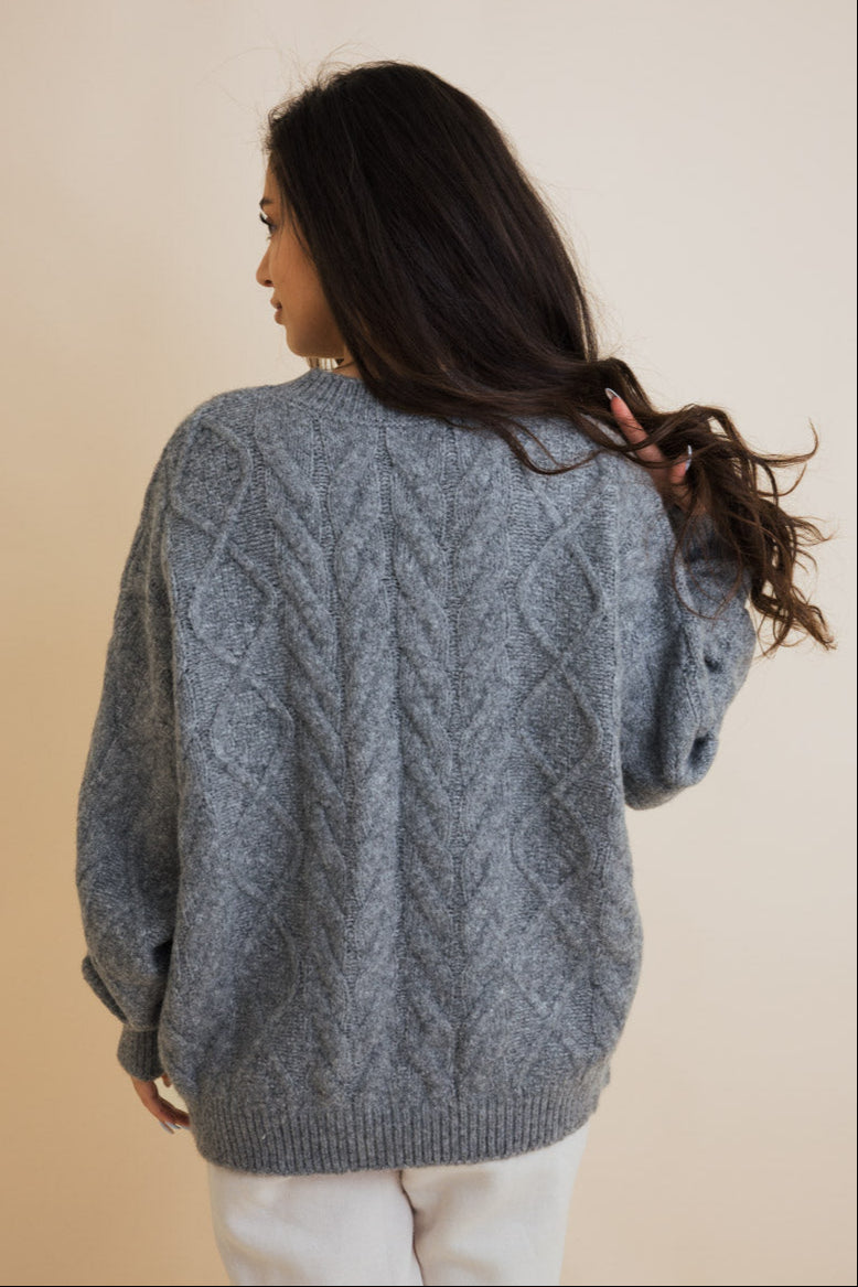 Classic Soft Cable Knit Pullover Sweater - NeoKira Unlimited