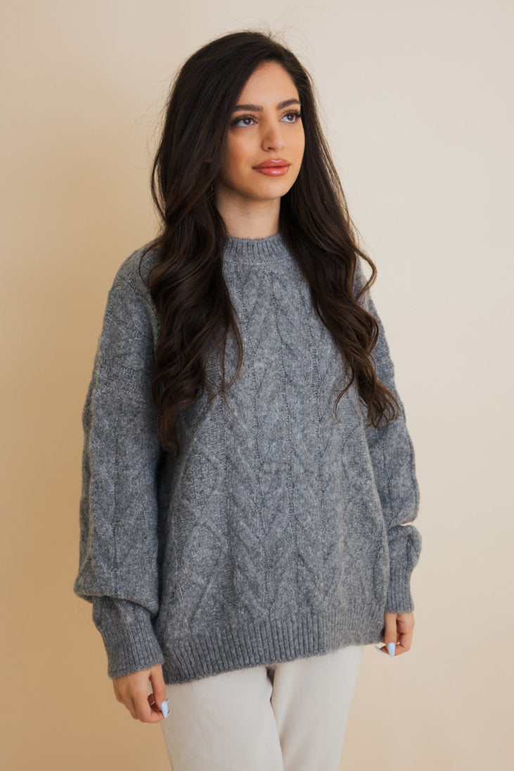 Classic Soft Cable Knit Pullover Sweater - NeoKira Unlimited