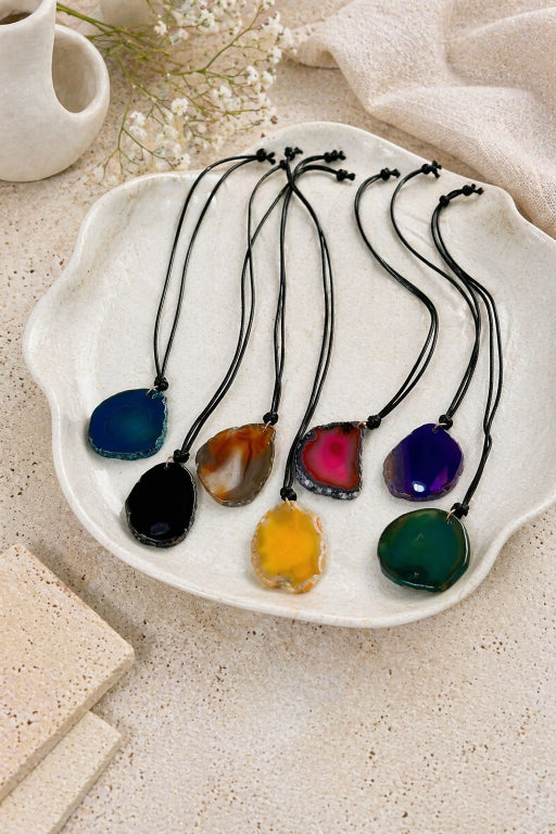 Raw Gemstone Pendant Necklace – Organic & Irregular Stone - NeoKira Unlimited