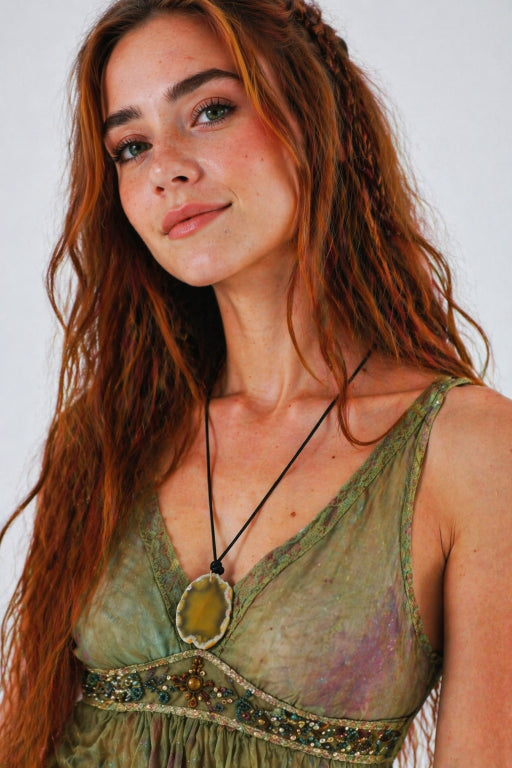 Raw Gemstone Pendant Necklace – Organic & Irregular Stone - NeoKira Unlimited