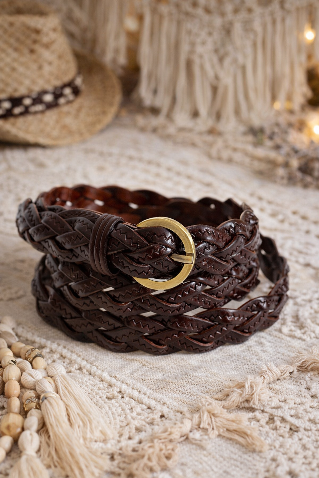 Classic Braided Leather Belt – Timeless Style for Every Outfit - NeoKira Unlimited