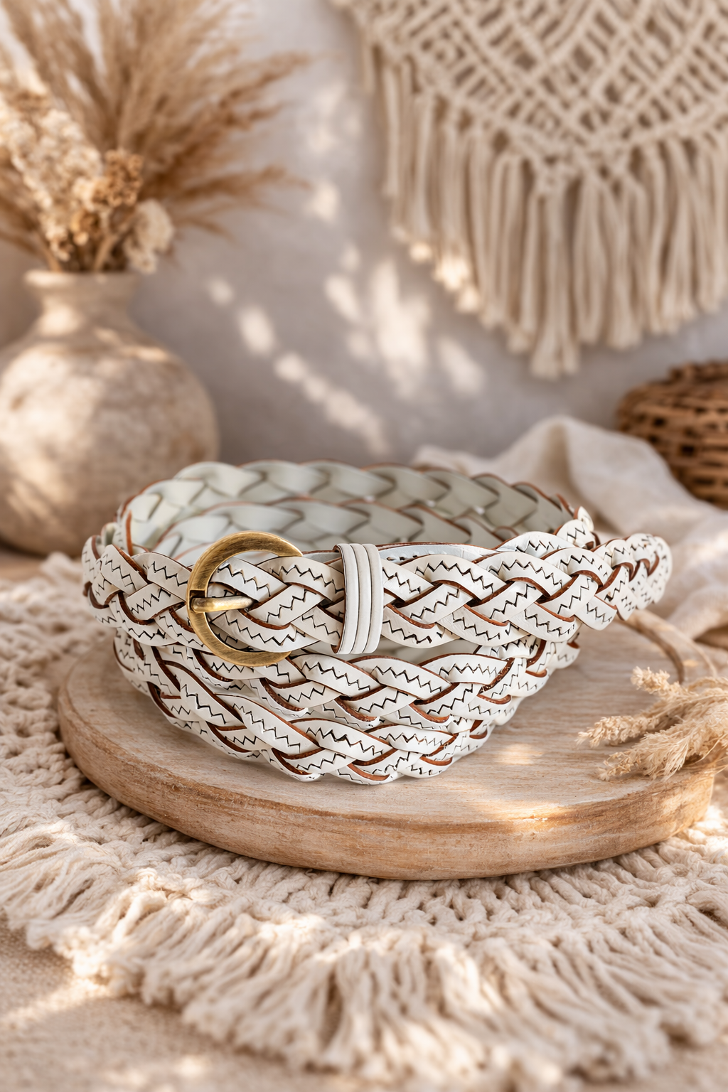 Classic Braided Leather Belt – Timeless Style for Every Outfit - NeoKira Unlimited