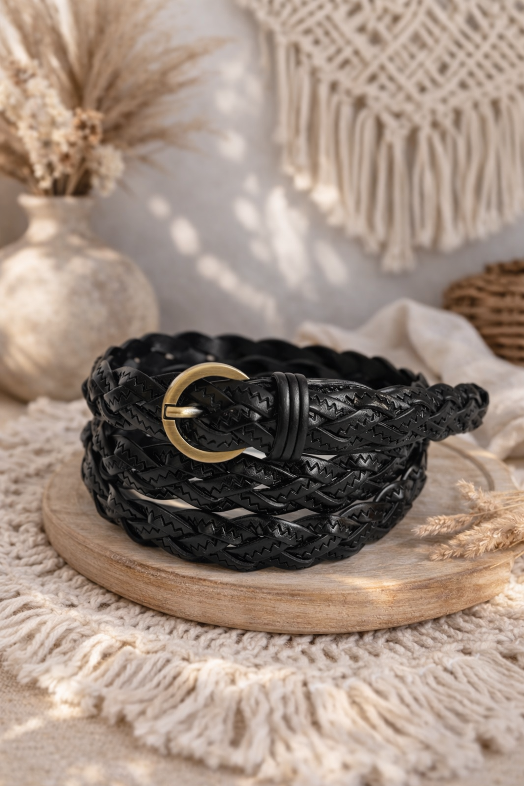 Classic Braided Leather Belt – Timeless Style for Every Outfit - NeoKira Unlimited
