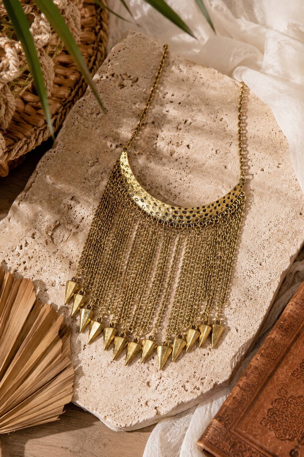 Boho Tribal Arrow Fringe Statement Necklace – Bold Chic Layering Piece - NeoKira Unlimited