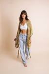 Floral Front Tie Kimono Wrap Kimono Leto Collection   