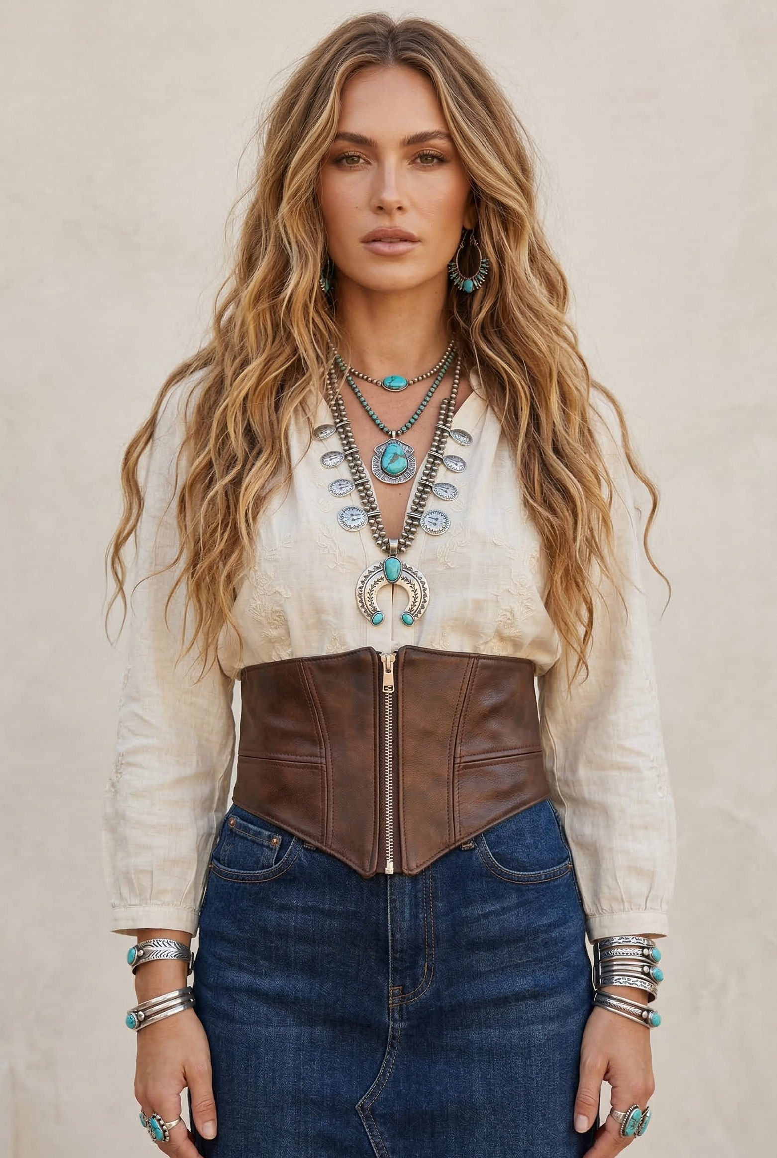 Elastic Wide Vegan Leather Corset Belt - NeoKira Unlimited