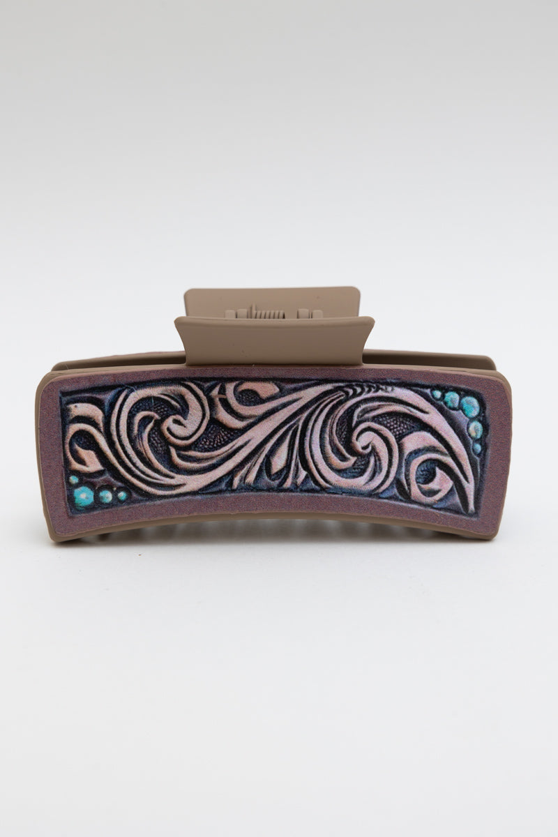 Bloom Ridge Hair Claw – Floral Clam Clip for Secure Hair Styling 🌸 - NeoKira Unlimited