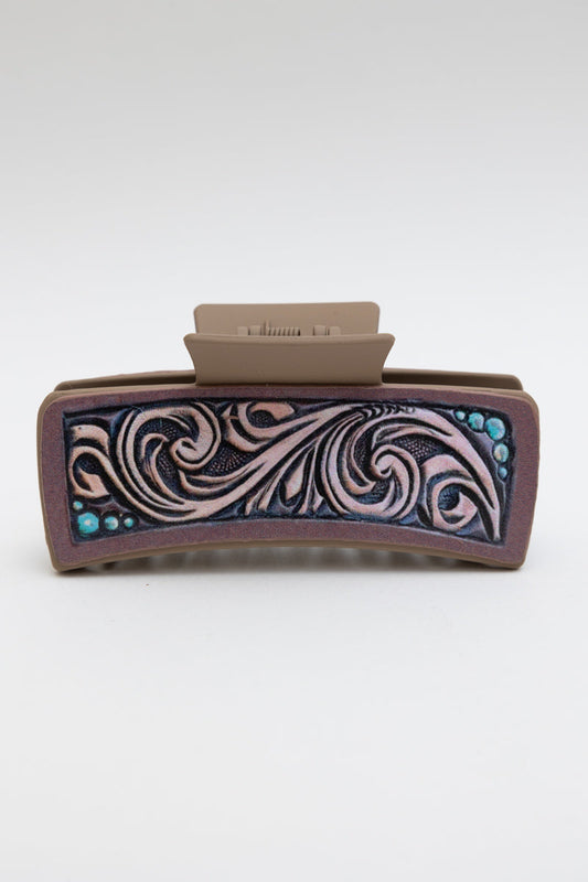 Bloom Ridge Hair Claw – Floral Clam Clip for Secure Hair Styling 🌸 - NeoKira Unlimited