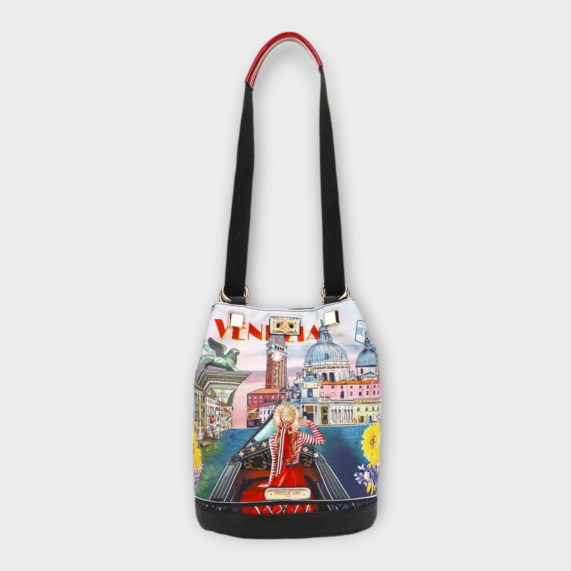 Nicole Lee USA Nylon Multifunctional Bucket Backpack - NeoKira Unlimited