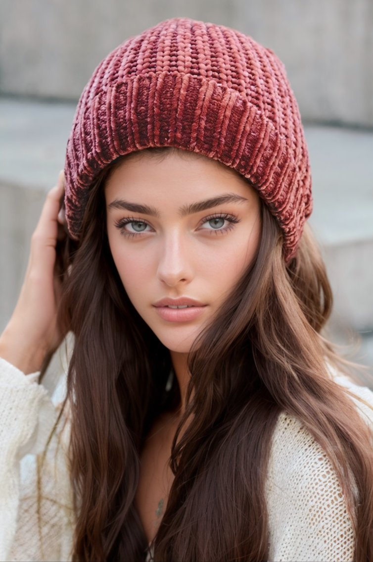 Soft Chenille Beanie - NeoKira Unlimited