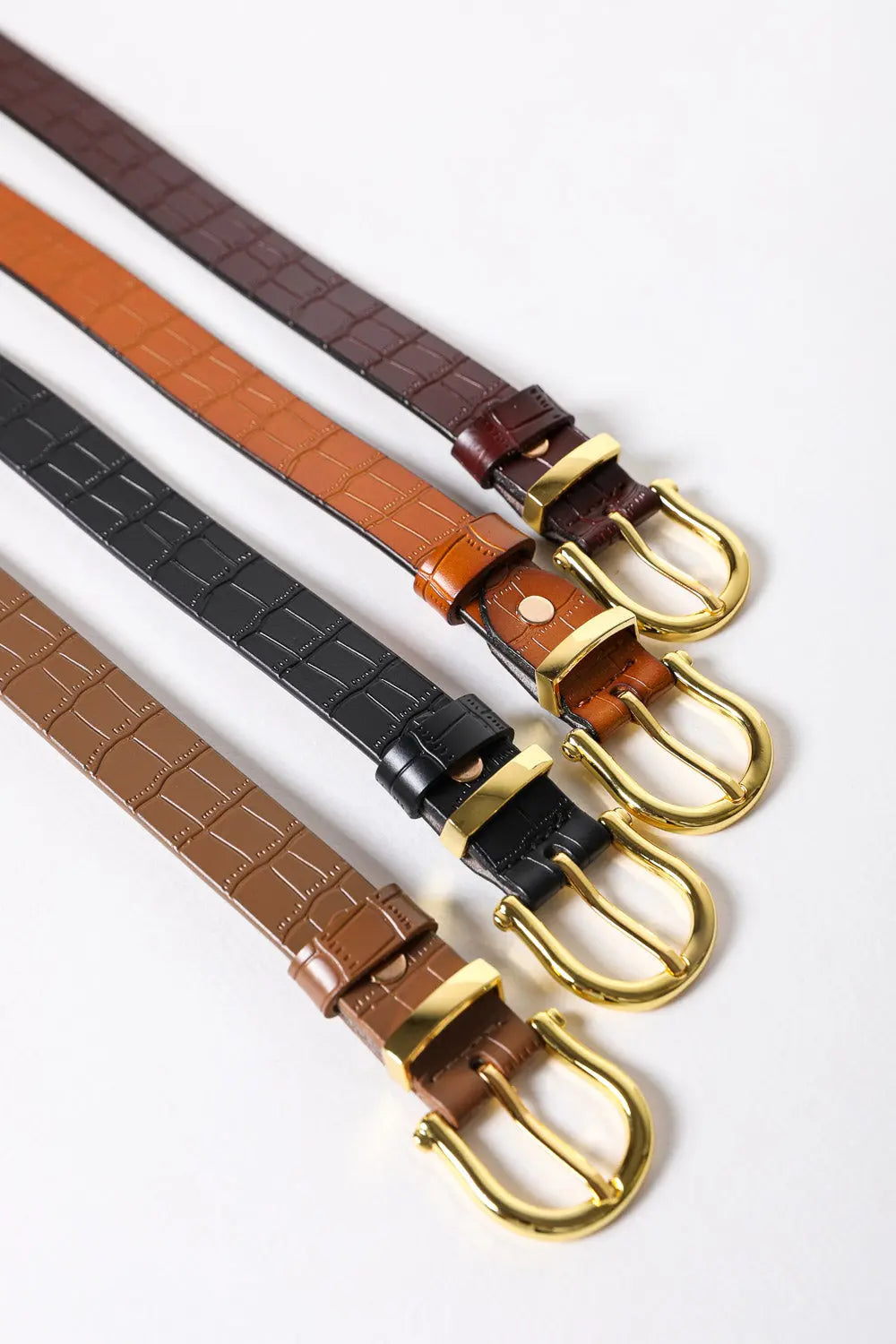Faux Alligator Skin Leather Belt - Perfect for Any Outfit - NeoKira Unlimited