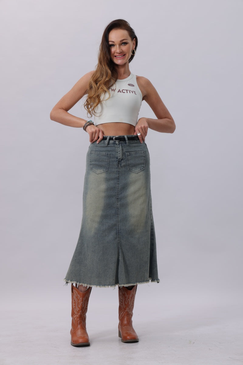 Floral Embossed Skinny Leather Belt - NeoKira Unlimited