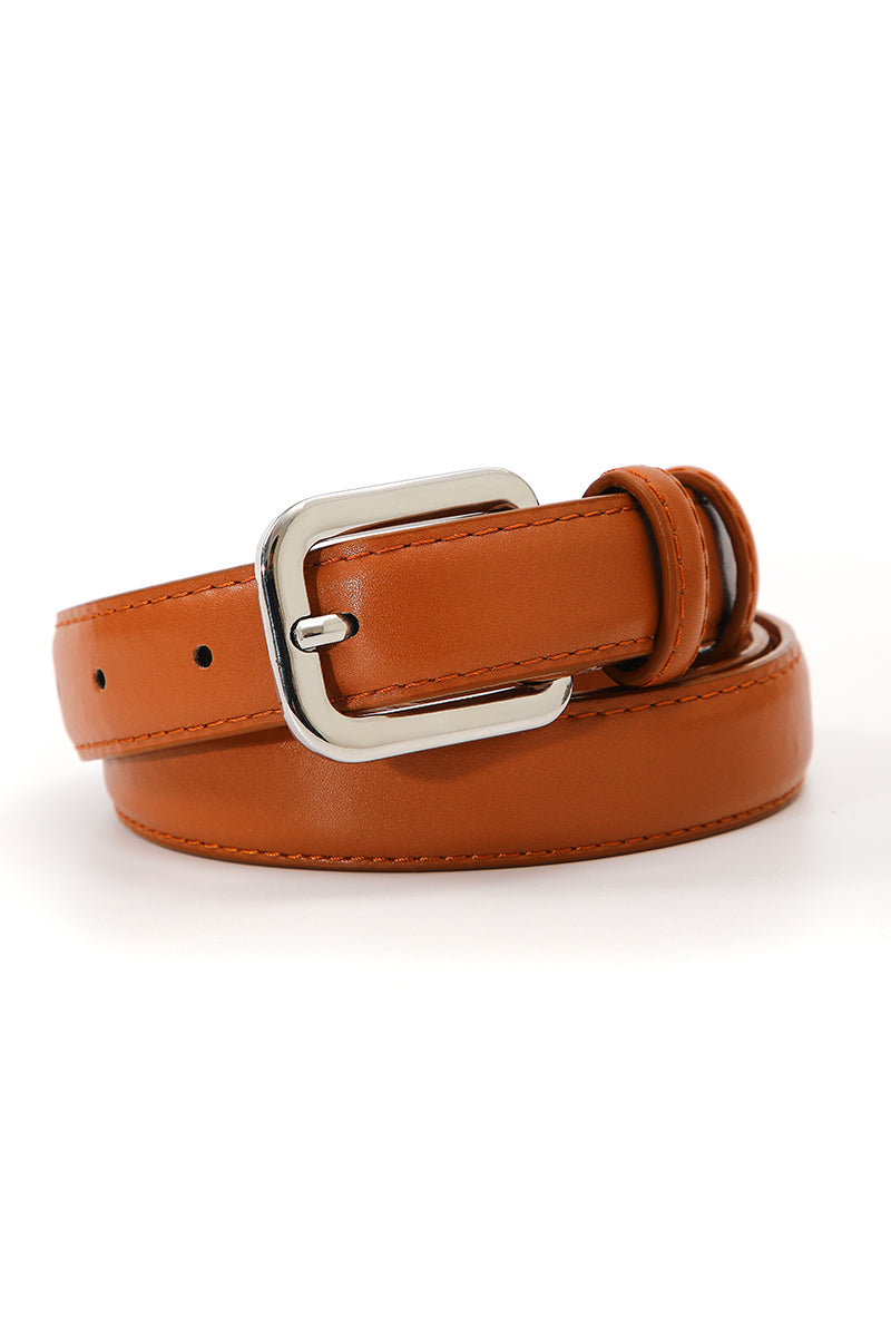 Sleek Classic Silver Buckle Belt - Timeless Function - NeoKira Unlimited