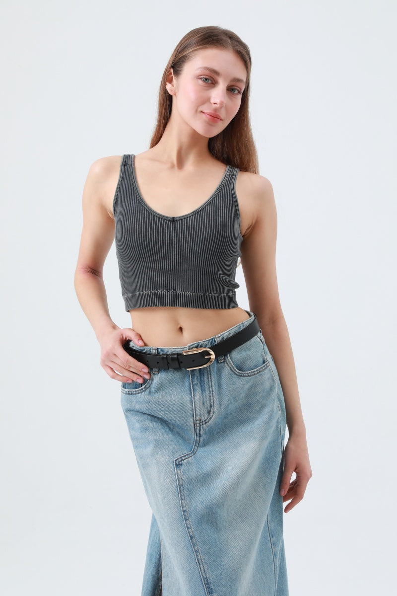 Sleek U-Shape Metal Buckle Minimalist Belt - NeoKira Unlimited