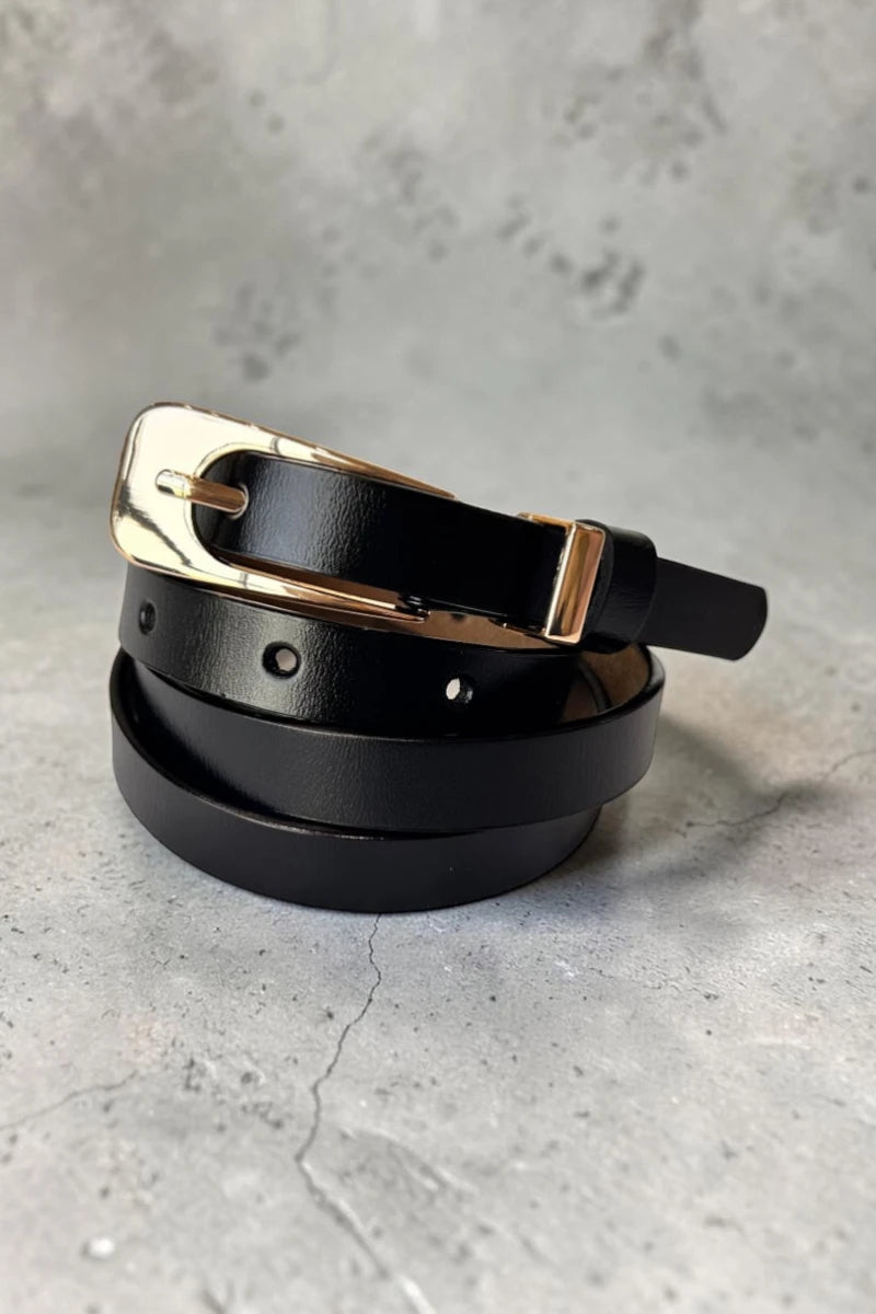 The Everyday Essential: Premium Skinny Leather Belt - NeoKira Unlimited