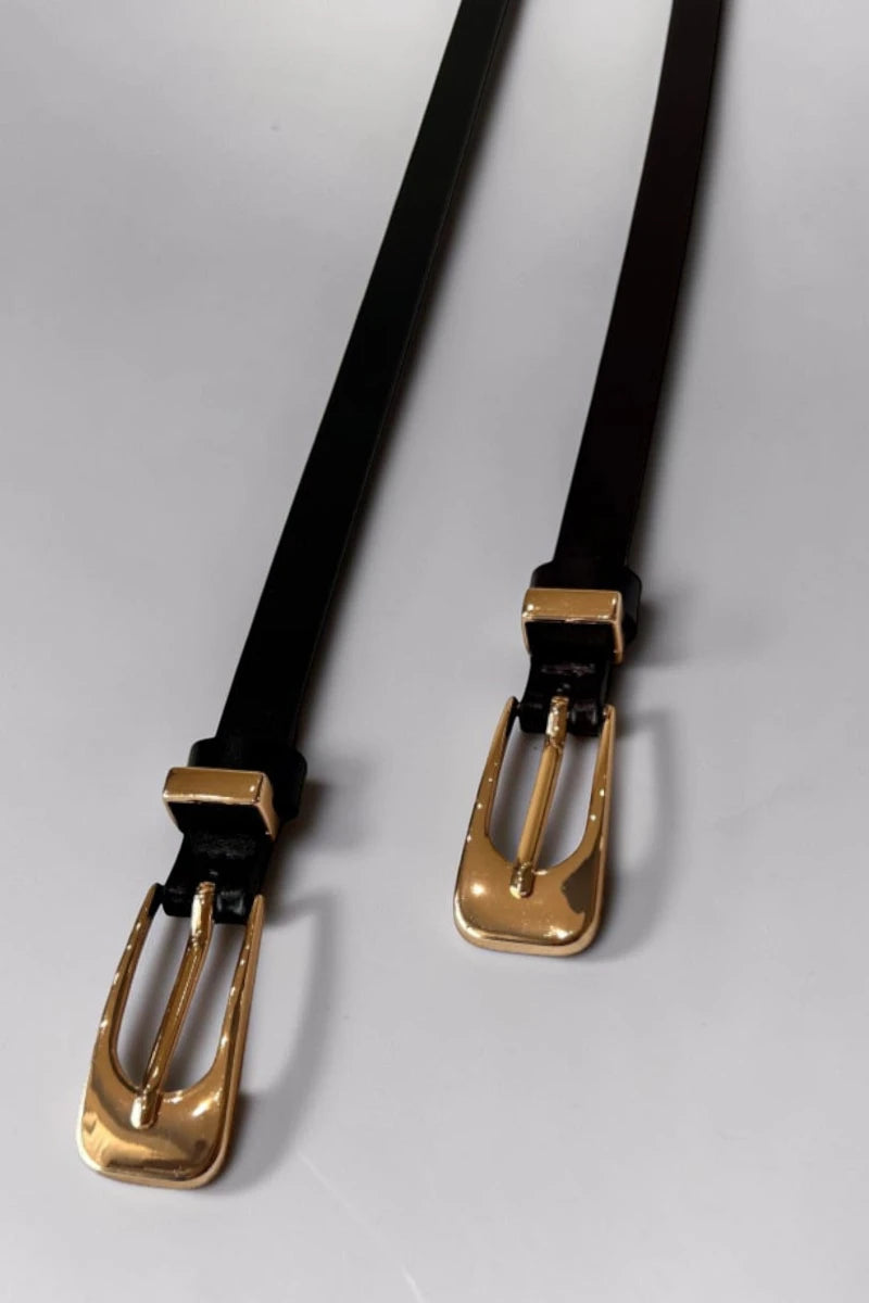 The Everyday Essential: Premium Skinny Leather Belt - NeoKira Unlimited