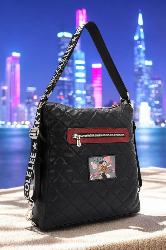 Nicole Lee USA Convertible Adjustable Strap Backpack Bag - NeoKira Unlimited