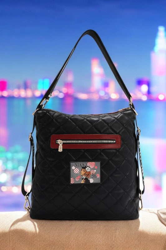 Nicole Lee USA Convertible Adjustable Strap Backpack Bag - NeoKira Unlimited