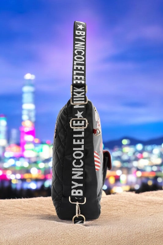 Nicole Lee USA Convertible Adjustable Strap Backpack Bag - NeoKira Unlimited