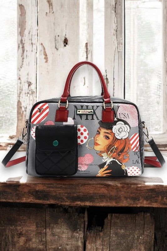 Nicole Lee USA Eco-Leather Boston Bag - NeoKira Unlimited